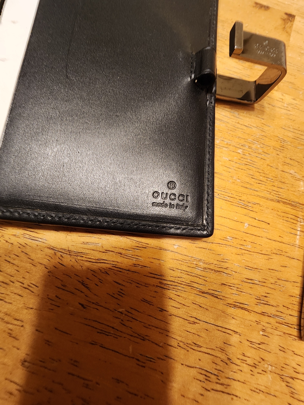 rare vintage Gucci canvas bifold accessory, Agenda Address Book With Pen - Picture 11 of 16